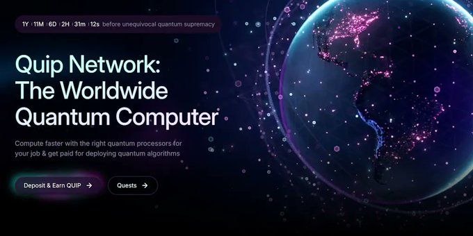IRAN Airdrop: 🔥 ایردراپ شبکه #QuipNetwork 🎁 پاداش توکن QUIP ⭐️ اعتبار ۵ از ۵ ⭐️⭐️⭐️⭐️⭐️ ✅پروژه بسیار معتبریه و گفته پاداشش تایید شده و