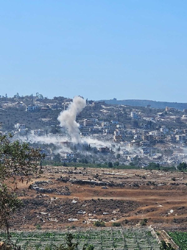🚨בפעם השלישית.. הכיבוש ביצע הפצצה בעיירה אל-מנצורי