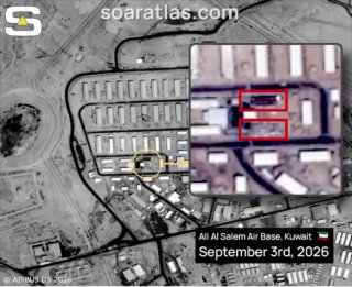 — 🇺🇸/🇰🇼/🇮🇷 שני האנגרים בבסיס עלי אל-סאלם בכווית: הושמדו