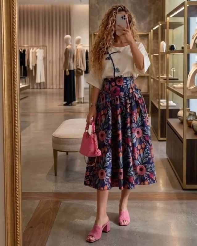 پوشاک ترمه👗👜: شناسه : #22661نام : ست گلارهجنس : شومیز لینن دامن بوگاتیرنگ بندی : آبی ، زرد ، سرخابی ، نارنجیسایز ها : فری سایزقیمت : 1