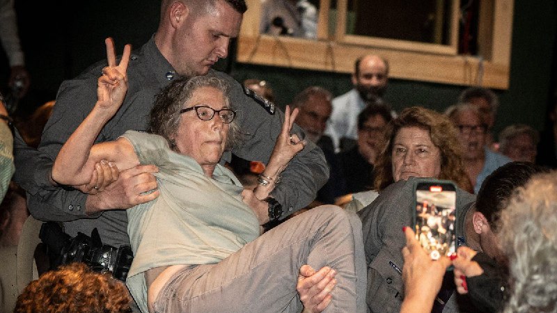 GOP Rep. Mike Lawler faces another rowdy town hall as police carry away audience member