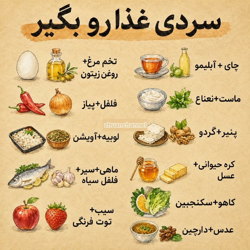 مجله هنرى ژوان🕊: @zhuanchannelسردی غذا رو با چی بگیریم🐤🐤