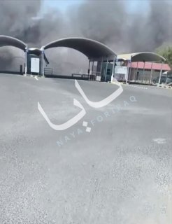 🔴 תצפית על עמודי עשן ממעבר הגבול אל עבדאלי בגבול כווית עם עיראק