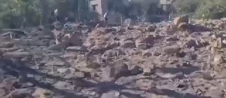 מאתר הפשיטה שפקדה אתמול את העיירה בורג' אל-שאמאלי
