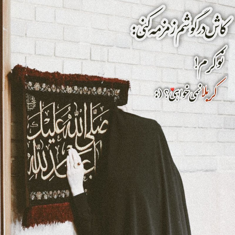 〖جآنـانِ‌حُ‌ـسِیـن'؏'〗: کاش‌در‌گوشم‌زمزمه‌کنی:نوڪرم!ڪربلا نمی‌خواهی؟(:❤#صلۍ‌الله‌علیڪ‌یا‌ابا‌عبدالله