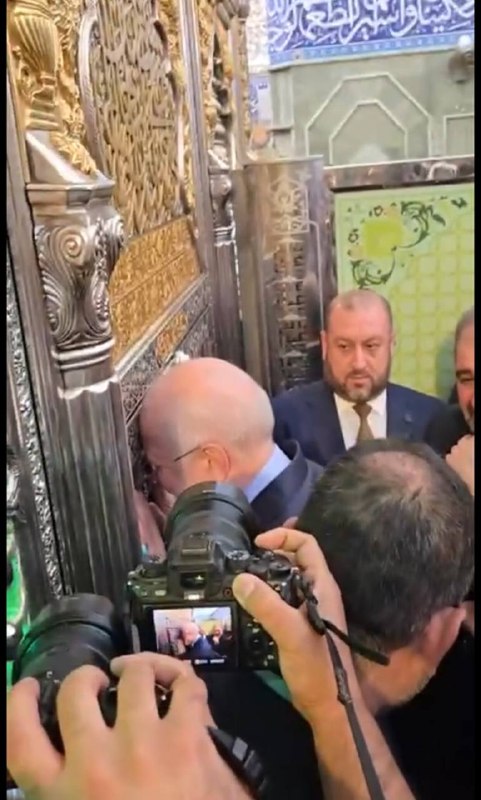 اخبار جنگ ایران امریکا: 🇮🇷قالیباف امروز به کربلا و حرم عباس بن علی، برادر امام سوم شیعیان رفت.🔴 @KhabarFuri