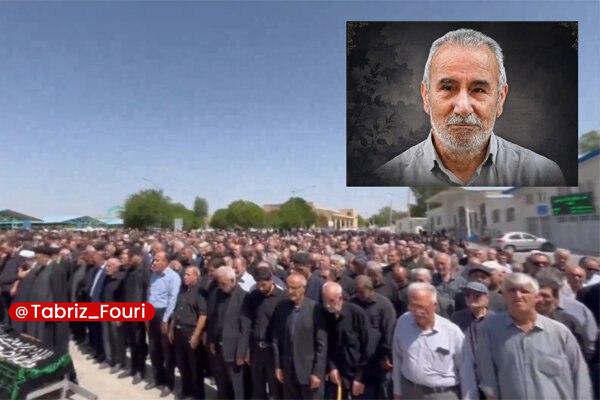 تبریز فوری: تشییع پیکر استاد میر حمید موسوی میانجی در میانه🔹پیکر استاد میر حمید موسوی میانجی (غیاثی)، شاعر و ادیب فرهیخته میانهای،