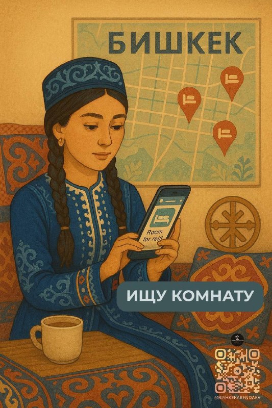 🏠 Ищу комнату с подселением | Бишкек👩 Женщина, ищу квартиру с подселением к одной девушке или женщине.✨ О себе:✔️ Чистоплотная✔️ Без вредных привычек✔️ Спокойная✔️ Стабильный заработок📍 Район: жела