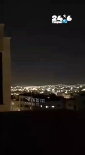 🇮🇱 תיעוד מהירי האיראני לעבר ירדן.