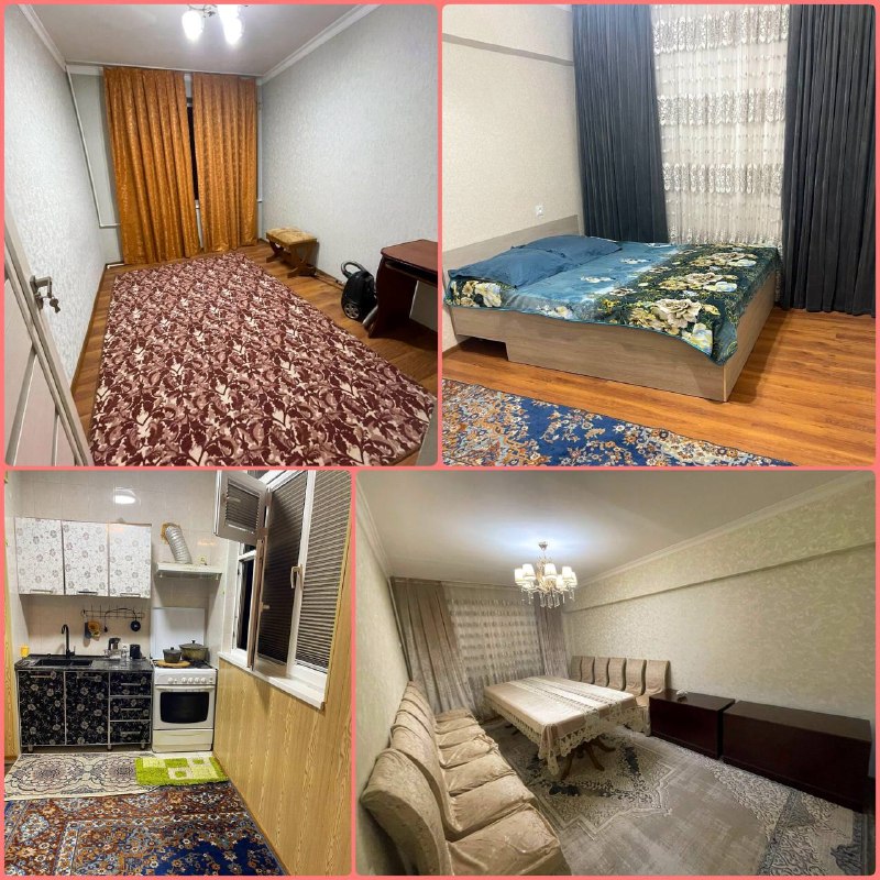 •Аренда:- Алмазарский район, Кора-Камыш.- 3 комнатная, 3 этаж, 5 этажный дом, хороший ремонт, мебель и техника, интернет, цена: 550$------------------------------------✏️ Telegram 👉 @dom_vsem_uz-----