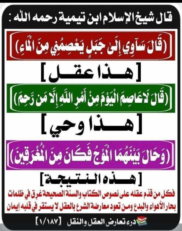 BENEFIT 503: ’Aql vs. Naql