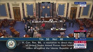 El Senado de EE. UU. Vota por Detener la Operación en Irán, Condicionándola al Aval del Congreso
