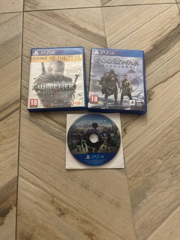 Продам игры на ps4 ведьмак полностью на русском god of war полностью на русском и watch dogs 2 полно — фото 1