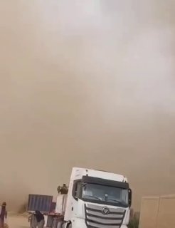 💢 רגע הגעתה של הסופה העזה לגבול הפרוויז'חאן של העיר קסרשירין