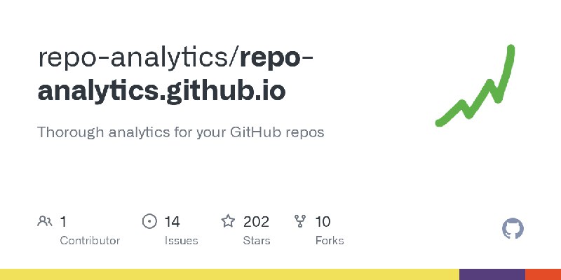 GitHub - repo-analytics/repo-analytics.github.io: Thorough analytics for your GitHub repos