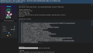 Обнаружена утечка пользователей Instagram, которая затронула более 17 миллионов аккаунтов, сообщили в компании Malwarebytes, которая занимается кибербезопасностью.Утечка появилась на одном из форумов 7 января, автор публикации не попросил за нее денег, пиш