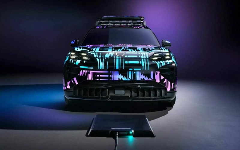 Электрический Porsche Cayenne получит беспроводную зарядку 4