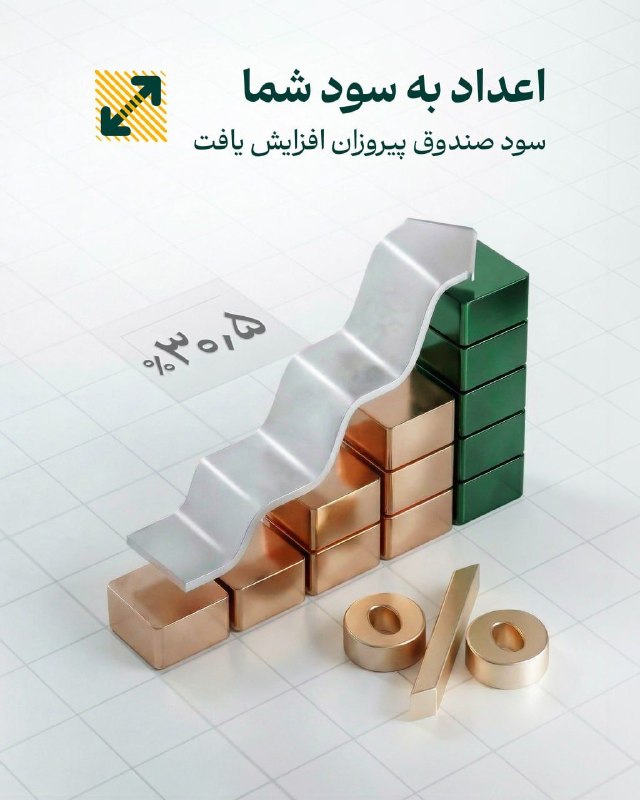 خبرفوری: اعداد به سود شما 🚀خبر خوش برای سرمایهگذاران صندوق پیروزان✨سود صندوق پیروزان پارسیان به ۳۰/۵٪ افزایش یافت!به سادگی میتو