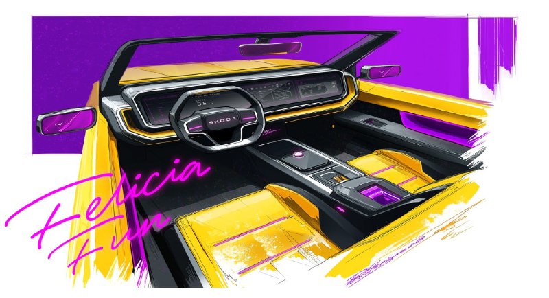 Дизайнер Skoda переосмыслил легендарный пикап Felicia Fun 4