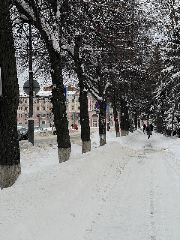 Ну как можно не любить зиму с её прекрасными видами Всем доброго утра и пожелания хорошего дня из заснеженной Йошкар-Олы Делитесь своими приветами ... - изображение 2 - telegram, view, можно