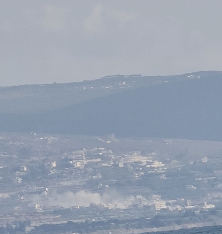 דחוף: הפצצת ארטילריה של הכיבוש את העיירה מנצורי ואת פאתי העיירה בראשית, דרומית ללבנון.
