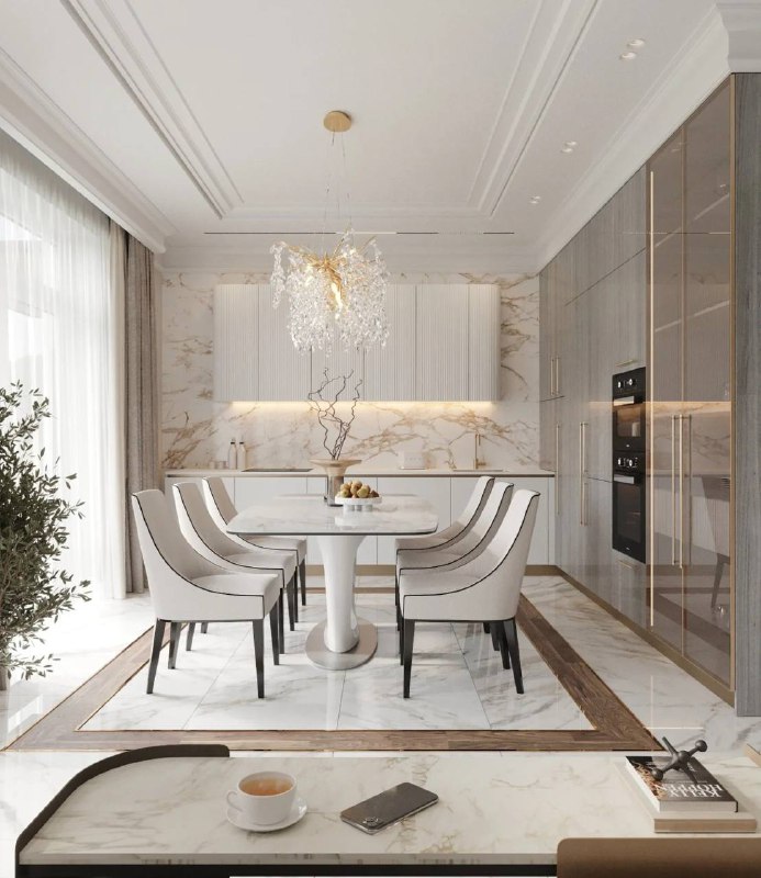 Проект кухни-гостиной в Москве в классическом стиле. Сохраните? Дизайнер Елена Савинова - изображение 5 - проект, кухни, гостиной