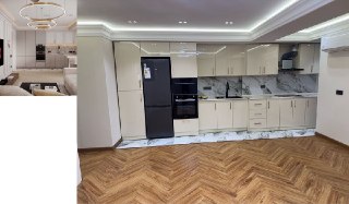 Дизайнерский ремонт Квартира 3/4/12 Новза метро 30метров