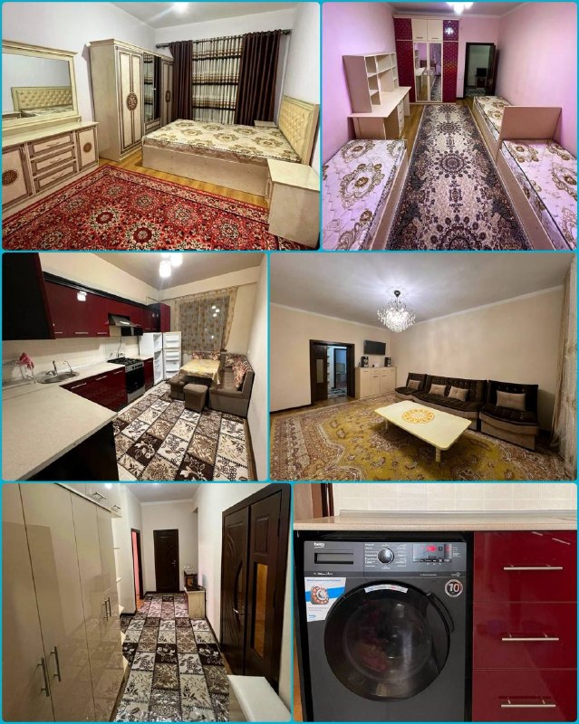 •Аренда:- Махтумкули, Ташсельмаш, парк Ашхабад.- 3 комнатная, 5 этаж, 8 этажный дом, новостройка, мебель и техника, интернет, цена: 700$------------------------------------✏️ Telegram 👉 @dom_vsem_uz-