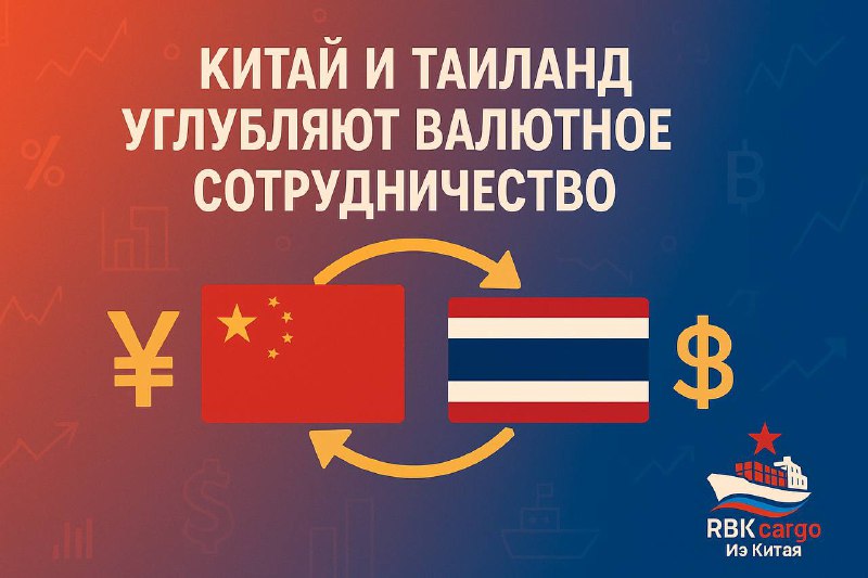 💱🇨🇳🇹🇭 Китай и Таиланд укрепляют валютное сотрудничествоНародный банк Китая продлил двустороннее соглашение о валютном свопе с Банком Таиланда.