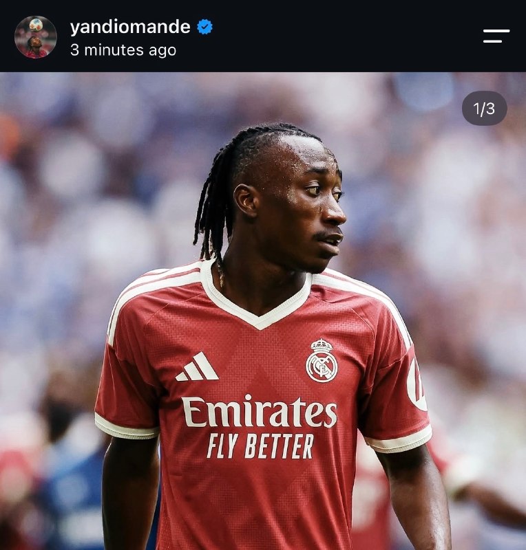 REAL MADRID PAGE: 💬یان دیومانده:➕«اولین باری که با این لوگو روی پیراهنم بازی می‌کنم. آلا مادرید.»💬ابراهیما کوناته:➕«اولین باری که این پیرا