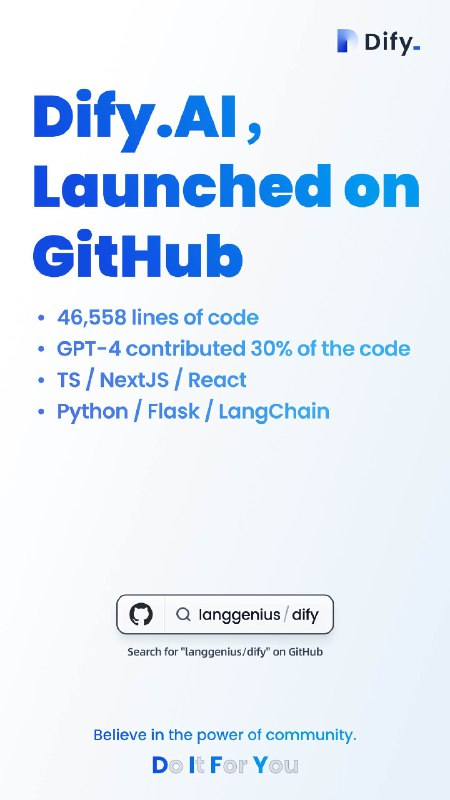 RT Dify.AIExciting news! 🚀 We're thrilled to announce the open-source [ 