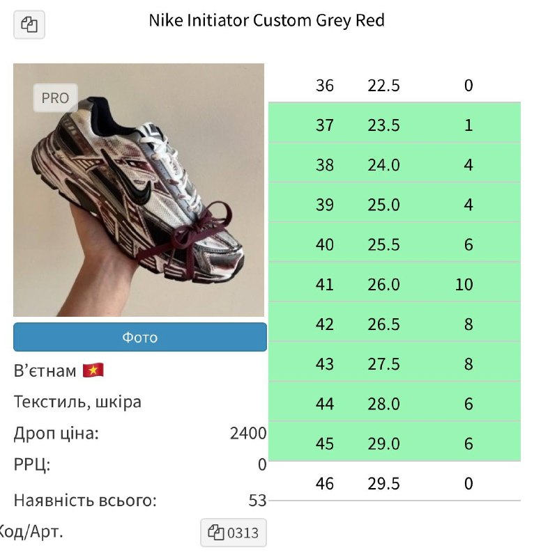 Nike Nike Initiator Custom Grey Red, фото 3