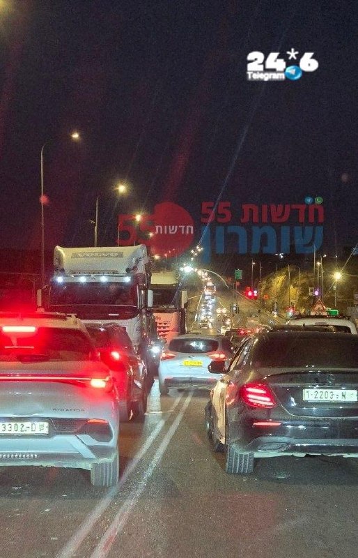 🇮🇱 כביש 55 צומת ג׳ינסאפוט - תאונת דרכים. כוחות בדרכם. כביש 60 סמוך לצומת גבעת אסף - תאונת דרכים, התנועה ב…