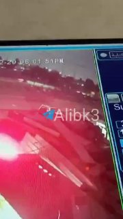 The moment when the explosions occurred at the headquarters of the Popular Mobilization Forces, east of the Canal, in the Iraqi capital, Baghdad.