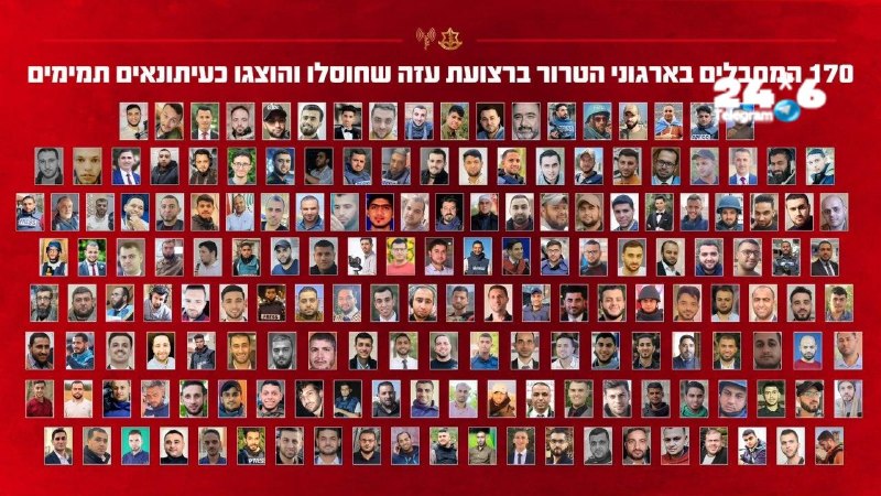 🇮🇱 Wide exposure by the IDF: 170 residents of the Gaza Strip who were presented as journalists were actually terrorists in terrorist organizations. For full details ».