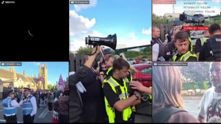 ❗️🇬🇧 Protests erupting across the #UK today as public anger boils over following migrant attack in Belfast.