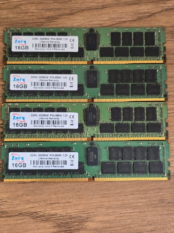 4×16GB ddr4 ECC 3200MT/s — фото 1