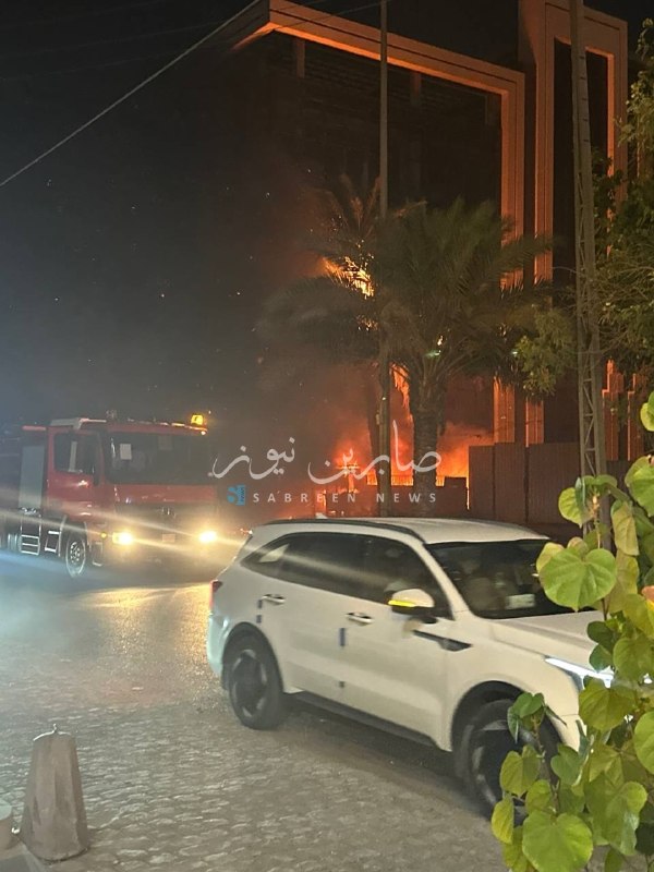 שריפה פרצה באזור ג'דריה בבירה בגדאד