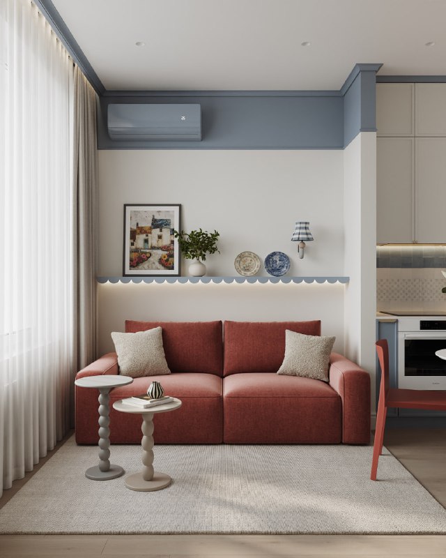Прекрасная квартира в стиле эклектика. Пространство отражает характер молодой девушки смелой, современной и открытой к экспериментам. Главная изюми... - изображение 1 - сочетание, прекрасная, квартира