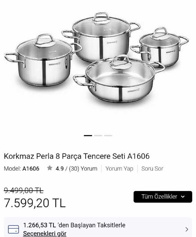 onlineshop خرید آنلاین ترکیه مانی شاپ: https://www.korkmazstore.com.tr/celik-tencere-setiتخفیف قابلمه های برند کورکماز