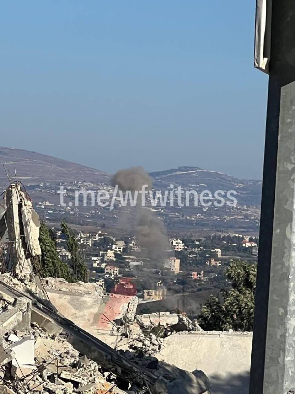 מזל"ט ישראלי בשבי ביצע מתקפה קרקעית על העיר מפדון בדרום לבנון, אזור דרום לבנון.