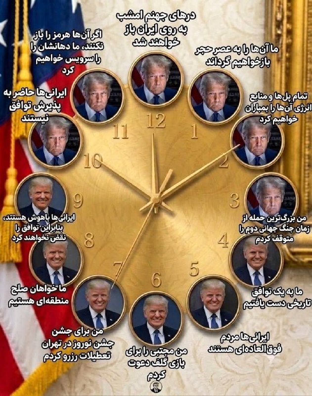 🚨 עם אותו משחק של חזרה בכל סיבוב, טראמפ יסיר את כל ראשי המשטר ולבסוף יסיים את עבודתם.