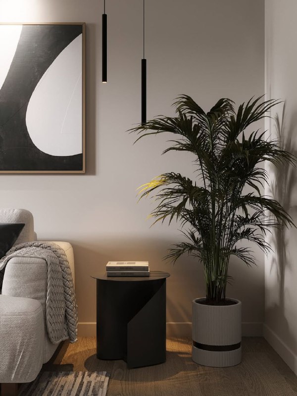 Оцените проект спальни и кабинета от 1 до 5 в комментариях Спальня - 14,5 кв.м Кабинет - 19,3 кв.м Дизайнер Наталья квартира70квм Узнать стоимость ... - изображение 8 - telegram, view, оцените