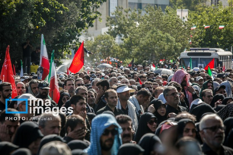 🔸 טקס הקבורה של גופתו הקדושה של מר שנהרג איראן החל