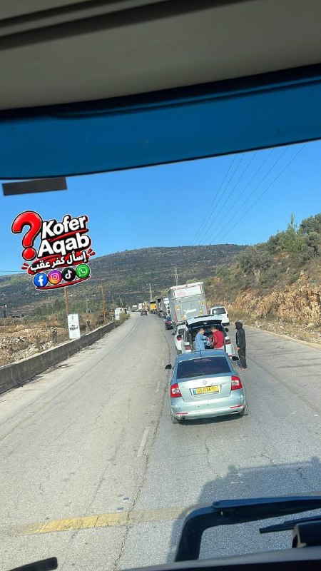 עקוב| כוחות ישראל הקימו מחסום בעין סיניה, מצפון לרמאללה.