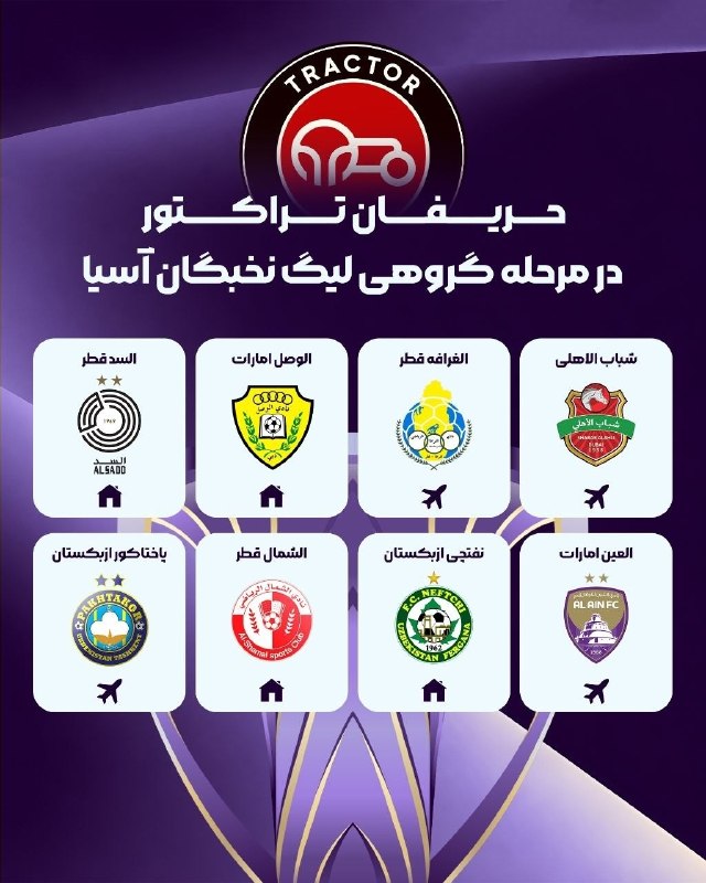 تیراختور/Tiracturclub: تیراختور در مرحله گروهی لیگ نخبگان آسیا 🆔 @Tiraxtur