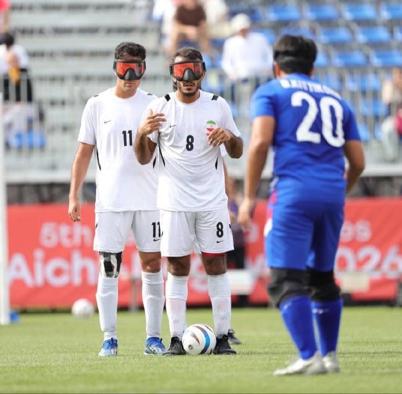 Iran's national blind football team beat Thailand 2-1 in the Para-Asia qualifying match in Nagoya and won bronze.