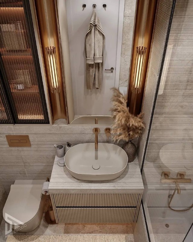 Эффектный интерьер небольшой ванной комнаты. Площадь - 4 кв.м - изображение 2 - эффектный, интерьер, небольшой