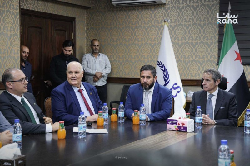 כתב סנעא: בנוכחות מנכ"ל הסוכנות הבינלאומית לאנרגיה אטומית, רפאל מריאנו גרוסי, וראש הוועדה הסורית לאנרגיה אט…