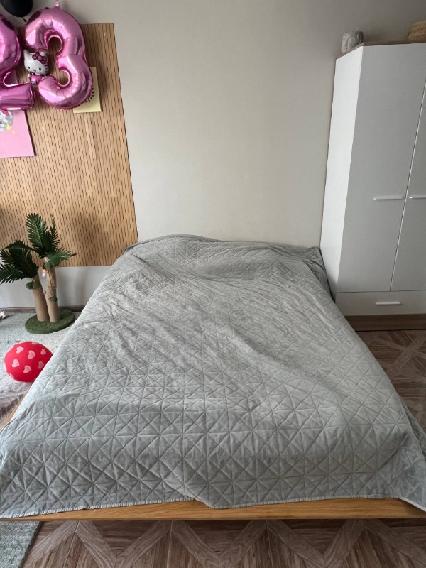 1. Большой плед для кровати, полностью закрывает все края, не страшны когти животных — фото 1